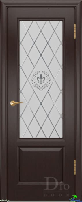 Дверь межкомнатная Онтарио гравировка Геральда
