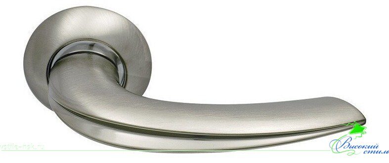 Ручка дверная SILLUR 120 S.CHROME/P.CHROME хром матовый/хром
